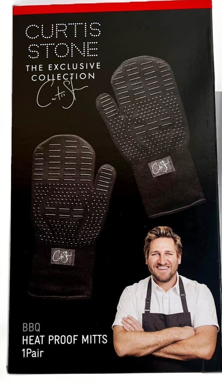 BBQ Heat Proof Mitts - Curtis Stone , The Exclusive Collection - New In Box!
